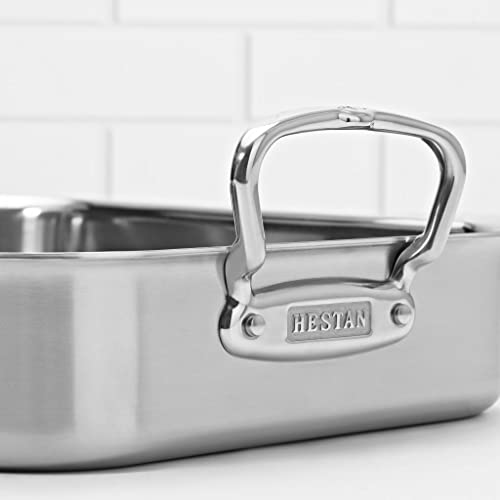 Hestan - Stainless Steel Classic Roaster With Rack, Induction Cooktop Compatible #TOP6
