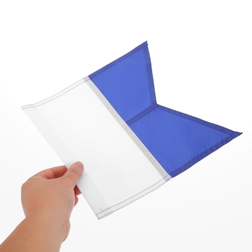 Drapeau de plongée bleu et blanc signalisation sécurité nautique - 5