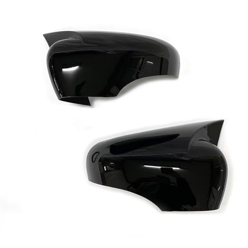Cache rétroviseur pour Clio 4 (2012-2019) : paire de coques noires de remplacement