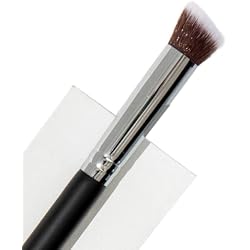 Kabuki Nose Contour Brush - Beauty Junkees Mini Flat Angle Contouring Makeup Brushes, Small Angled for Sculpting, Bronzer, Highlighter with Liquid Cream Powder Cosmetics, Dense, Vegan Synthetic