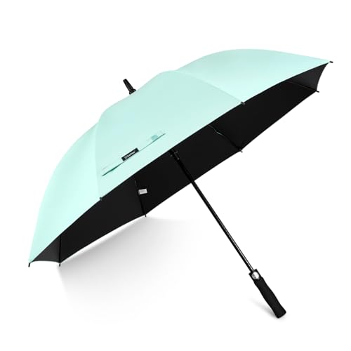G4Free 54/62 Inch Windproof UV Protection Golf Umbrella Extra Large Silver Coated Automatic Open Stick Long Umbrella