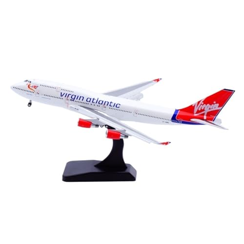 Réplica Virgin Atlantic B747-400 de 17 cm con acabado realista y escala 1/400 1