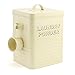 The Leonardo Collection LP22215 Sweet Home Laundry Powder Storage Tin with Scoop, Cream