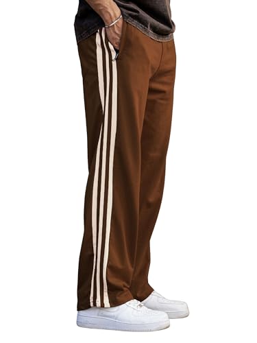 Image of Maniac Mens Colorblock Biscuit and Brown Color Baggy Fit Pant