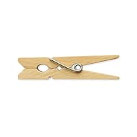 LWR CRAFTS Wooden Small Clothespins 1-7/8\" 4.8cm 50 Pieces Per Pack (Natural)