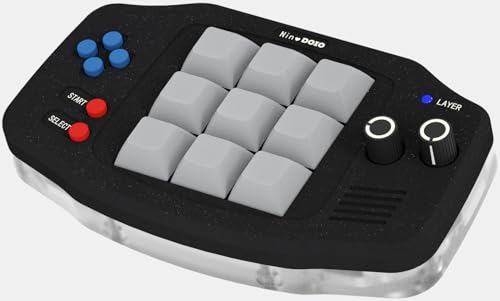 KEEBMONKEY �J�X�^�}�C�Y�\�ȃ~�j�f�W�^�����J�j�J���L�[�{�[�h �v���O�����\�ȃ��[�^���[�m�u�t�� VIA RGB�Ή� (�u���b�N)