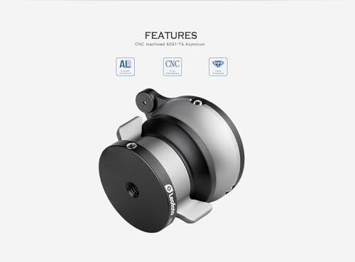 Image of LB-65 65mm Leveling Base for Tripod w Butterfly Lock Collar 39.6lb Max Load + /-15 Tilt