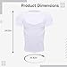 LUMINFLY Short Sleeve White XXL Compression Padded Shirt, Chest Rib Guards, Anti-Collision Gear for Soccer and Basketball