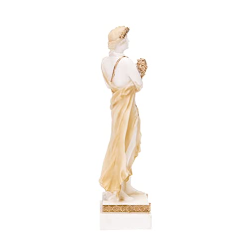 Estatua de Demeter de Alabastro Dorada 16 cm miniatura 3