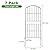 KIMAZO 32.5in (H) x 10ft (L) Tall Decorative Garden Fence - 7 Pack Garden Fencing, Rustproof Metal Wire Panel Border Animal Barrier for Dog, Flower Edging for Yard Landscape Patio Outdoor Decor