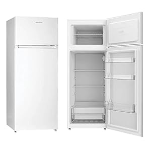 Koelkast MILECTRIC RFD-213W (dubbele deur, 208 l, wit, hoogte 143 cm, A+/F, vrijstaand)