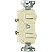 Legrand Pass & Seymour 690IGCC6 Combination Switch, Two 15 Amp 120/277V Single Pole Toggle Switches, Grounding, Ivory (1 Count)