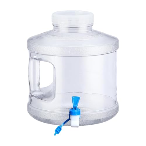 CGACCSD Recipiente de almacenamiento de agua, botella a prueba de fugas de 7,5 litros con asa de transporte, dispensador de agua con grifo, para el uso en el patio trasero y jardín, en la terraza, en