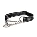 ROGZ Reflective Nylon Choke Collar; Slip Show Obedience Training Gentle Choker for Extra Large Dogs, Black