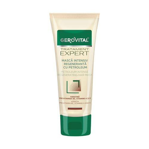 Gerovital Tratamiento Expert Mascarilla Capilar Regeneradora 150 ml – Cabello Dañado y Frágil – Con Petrolatum, Queratina y Vitaminas A+E – Nutrición y Reparación Profunda