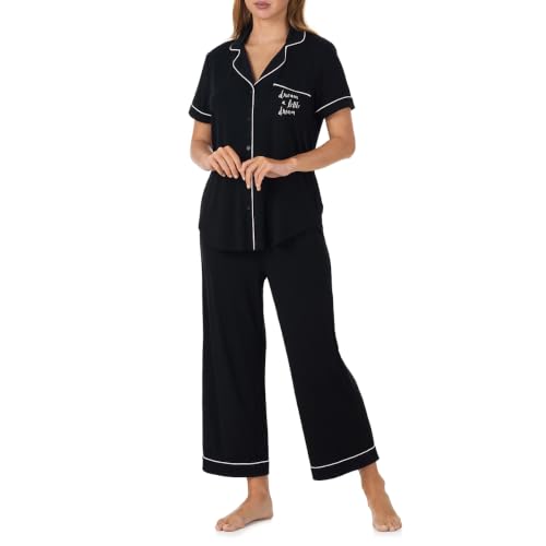 Image of kate spade new york Short Sleeve Cropped Pant PJ Set