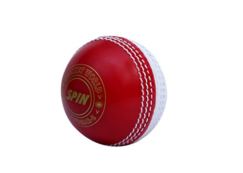 Image of CW Spin Red & White Cricket Ball Water Proof |Practice Training Light Weight 115 Grams |Pack of 4