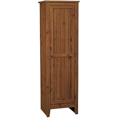 Ameriwood Home Milford Single Door Storage Pantry Cabinet, Old Fashioned Pine Cover