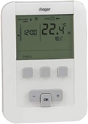 Hager - Thermostat EK520 à piles - HAGER : EK520 : Amazon.fr: Bricolage