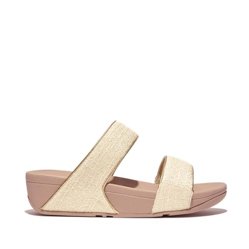 Fit Flop Lulu Sliders Shimmerweave contre la fatigue des pieds en été