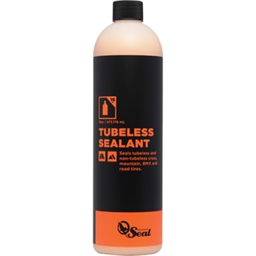 Orange Seal - Regular Formula Tubeless Bike Tire Sealant | Fast Sealing, up to 1/4' Puncture | for MTB, Road, CX and Gravel Bicycle Tires | 16oz Refill