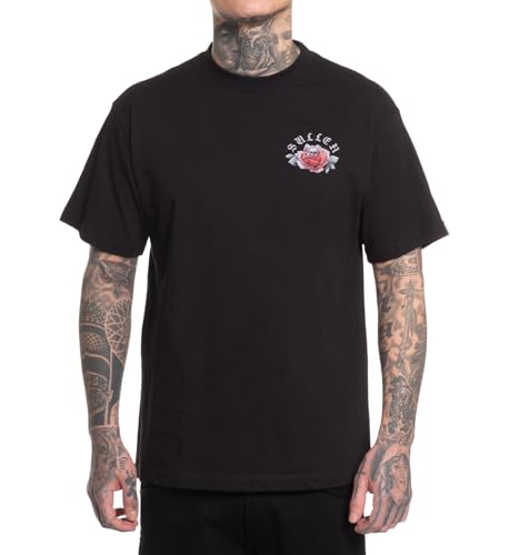 Sullen Men's Emotion Clowning Around Capsule Tattoo Lifestyle Graphic Standard Short Sleeve Black Tee3