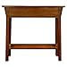 Leick Home Mission Console Table, Solid Wood, 1 Storage Drawer, Bottom Display Shelf, Narrow Depth, Easy-Assembly, For Living Room/Hallway, Russet, 30 in L x 10 in W x 28 in H, 9057-RS