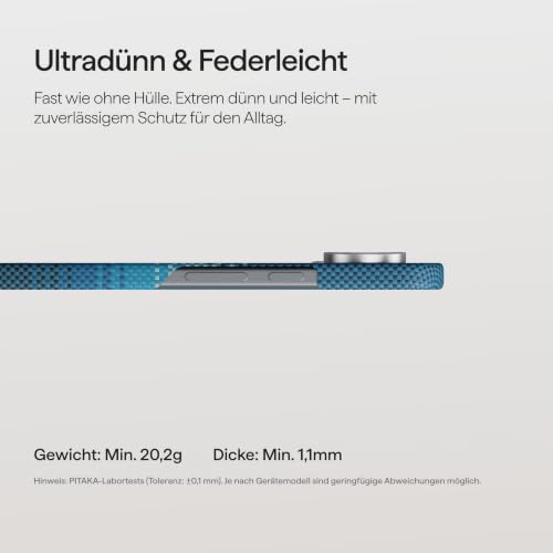 pitaka Ultradünne Hülle für Google Pixel 11 Pro Aramidfaser Mondaufgang – Ansicht 3