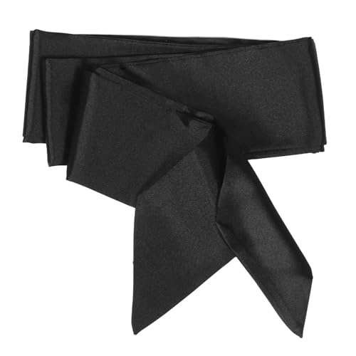 BESPORTBLE Bridal Satin Waist Belt For Women Wide Silk Sash With Bow Detail Ideal For Wedding Dresses Prom Gown And Ceremony Outfits Black