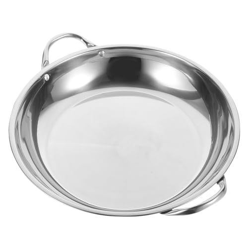 Wok Sartén de Acero Inoxidable Fondo Plano para Cocina miniatura 1