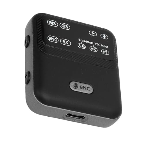 Receptor Transmisor FILFEEL con Pantalla LED – Adaptador para Aula, Compatible LE, 100 m, Modos BISCISRX, Micrófono ENC, Diseño Portátil con Clip miniatura 4