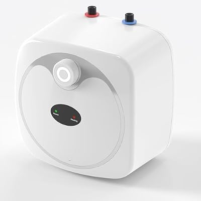 YALICE Electric Tank Water Heater, 8 Gallons Under Sink Instant Hot Water Heaters, 1500W, 110-120V, Electric Mini Tank Water Heater Compact Design for RV, Kitchen, Food Truck, Wall or Floor Mounted