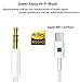 FUHAYA USB C to 3.5mm Audio Aux Jack Cable for iPhone 15, USB Type C to 3.5mm Headphone Car Speaker Stereo Cord Compatible with iPhone 15/15 Plus/15 Pro/15 Pro Max, Galaxy S24 S23 S22 S21 Ultra, White