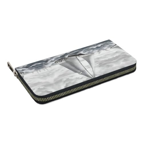 Ocean Sailing Print Womens Wallet, Ladies Credit Card Holder, Phone Wallet Purses, Long Clutch Hand Bag2