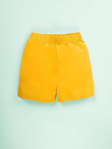 Image of KiddoPanti Girls Cycling Shorts Pack of 3 | Soft & Stretchy Cotton Spandex | Comfortable Fit with Elastic Waistband | Solid Colors Half Tights for Girls Inners