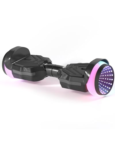 Image of SIMATE Scooter, Colorful LED Light-Up Wheels, Bluetooth Speakers and APP, Dual 250W Motors, 8.5 mph Max Speed & 8.5 Miles Max Range, Gifts for Kids Adults Girls Boys