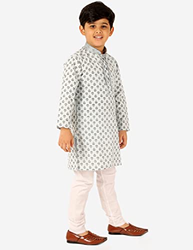 Image of Pro-Ethic Style Developer Boy's Cotton Embellished Kurta Pajama For Baby Kids Ethnic Wear (S-167)