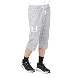 [Under Armour] UA Rival Terry 3/4 Pant Onyx White / / MD