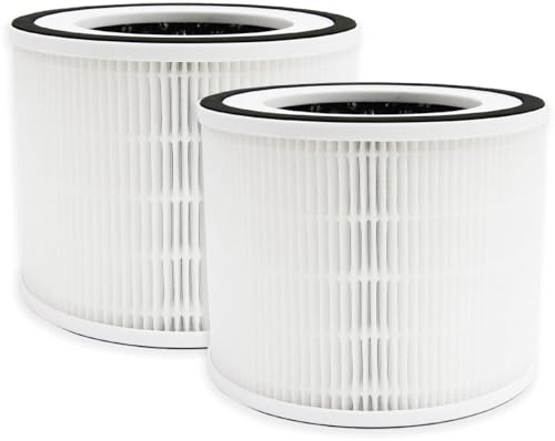 HOSECES R-4000 Filter, Compatible with Avalla R-4000 Air Purifier, High Efficiency H13 HEPA 3-Stage Filtration Activated Carbon Filter Set 2Pack