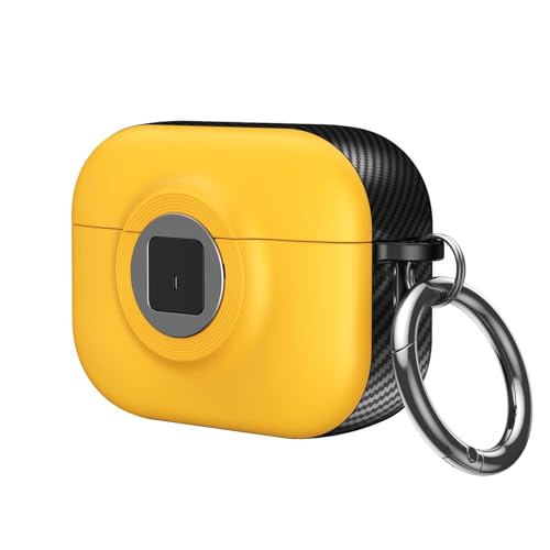 Coque AirPods Pro jaune silicone rigide supérieure pour le sport et trajets quotidiens 2025