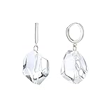 Women's Tapered Genuine Natural Clear Quartz Handmade Sterling Silver Fashion Earrings. Clear Crystal Healing Crystal Earrings