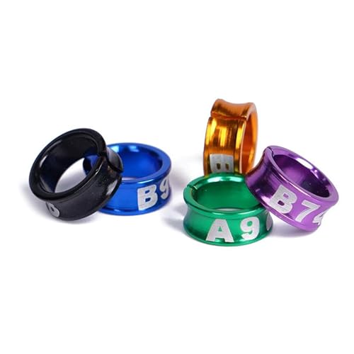 Anillas para pájaros de 6mm que evitan daños en las patas con aluminio abierto seguro