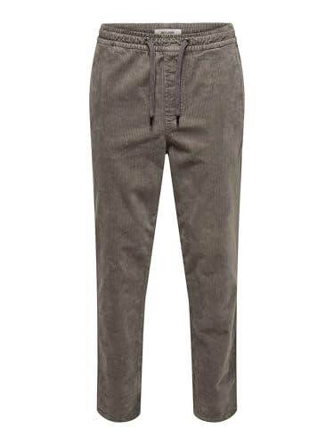 ONLY & SONS Homme Onslinus Tap Corduroy 0185 Pantalon Noos, Falcon, L EU