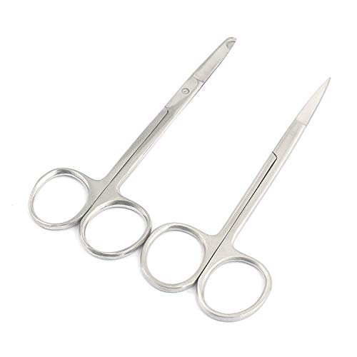 OdontoMed2011 2 PCS Premium Grade Removal Laceration KIT LITTAUER Spencer Stitch Scissors + IRIS Scissors 4.5