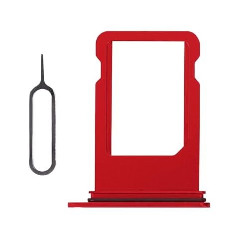 Risidamoy iPhone 8 Red SIM Card Slot Replacement Cover