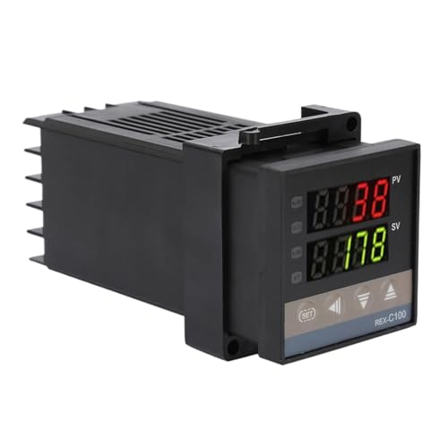 Controlador de temperatura LED digital REX C100 termostato PID para horno industrial 0-1300°C