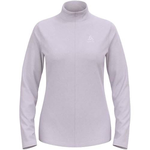 Odlo Fleecepullover Damen Roy I Midlayer mit Halbreißverschluss I Langarm Wandershirt