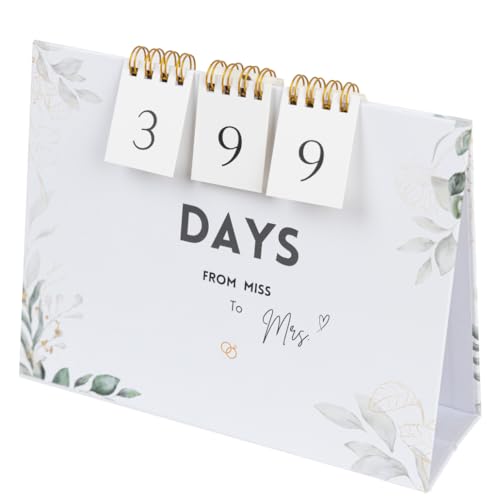 Modern Chic Picture Frame/Countdown Weeks/Days/Keepsake Memory Countdown Calendar BONUS/W 4
