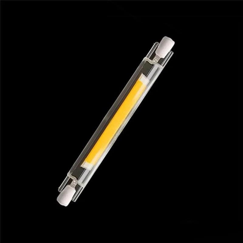 WYLIELAMSH R7S LED Regulable COB Bombilla Tubo De Vidrio Reemplazar Lámpara Halógena AC220 R7S 78MM 118MM 189MM Foco LED,Blanco Cálido,40W 118MM