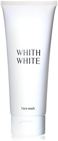 WHITH WHITE Whitening Foam Face Wash Cleanser, Made in Japan 日本, Cleans blackheads Pore Cloggings darkness, Reduces Spots blotchiness darkness, 3.5oz(100g)